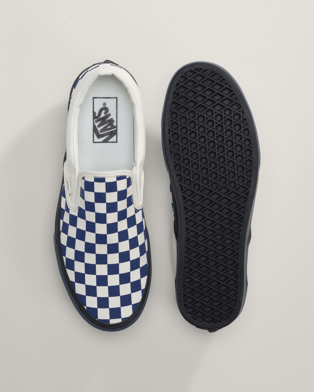Classic Slip-On Checkerboard Shoe in Checkerboard Deep Twilight Blue | Vans on sale